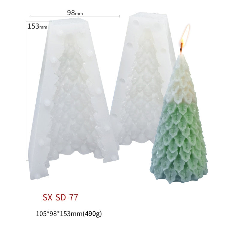 Christmas DIY Scented Candle Silicone Mold, Color: White(SD-77)