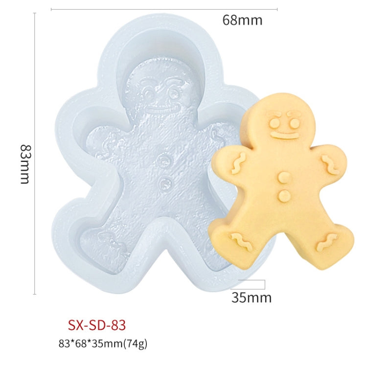 Christmas DIY Scented Candle Silicone Mold, Color: White(SD-83)