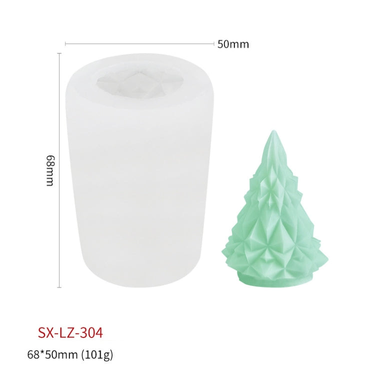 Christmas DIY Scented Candle Silicone Mold, Color: White(SX-LZ-304)