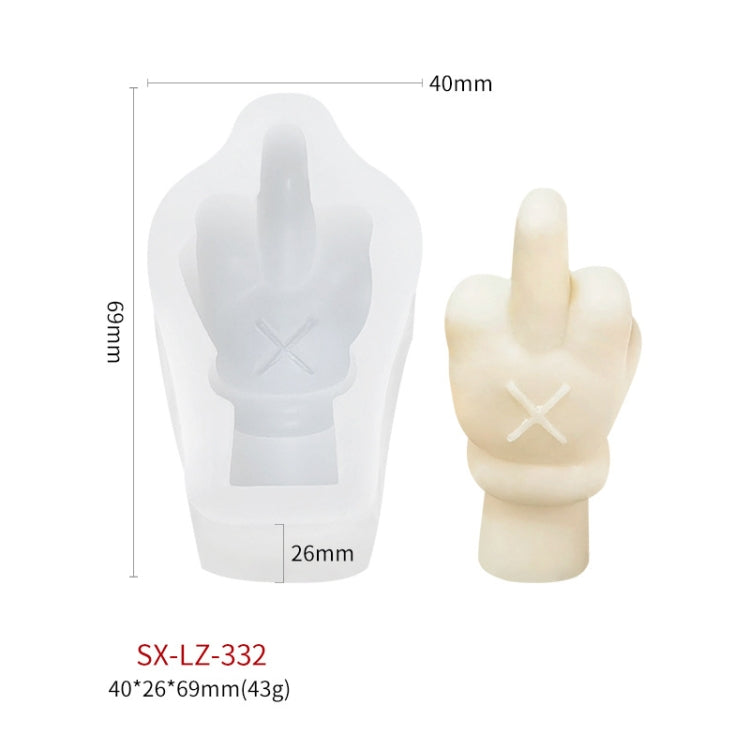 DIY Hand Shaped Scented Candle Silicone Mold, Specification: SX-LZ-332