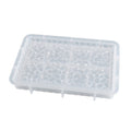 DIY Round and Square Diamond Pattern Storage Tray Silicone Mold, Specification: Rectangular