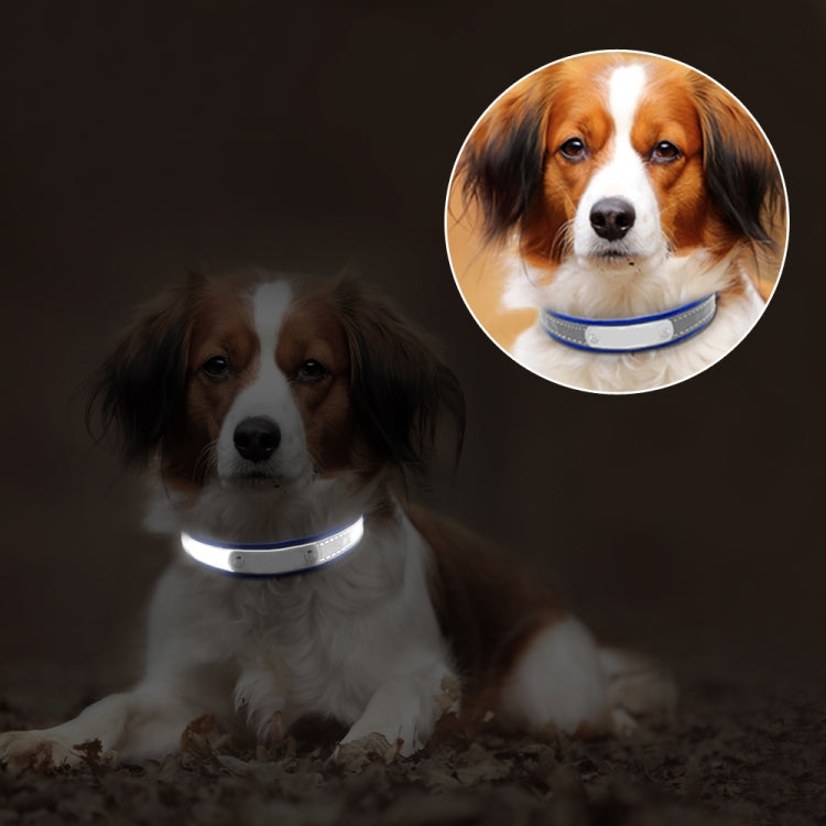 CL181K Pet Soft Reflecting Collar, Size: XL(No Iron Sheet Dark Brown)