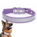 CL181K Pet Soft Reflecting Collar, Size: L(No Iron Sheet Purple)