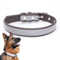 CL181K Pet Soft Reflecting Collar, Size: L(No Iron Sheet Dark Brown)
