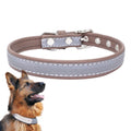 CL181K Pet Soft Reflecting Collar, Size: XL(No Iron Sheet Light Brown)