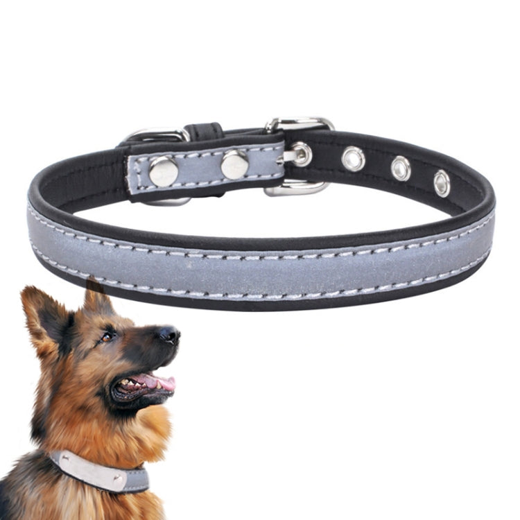 CL181K Pet Soft Reflecting Collar, Size: XXL(No Iron Sheet Black)