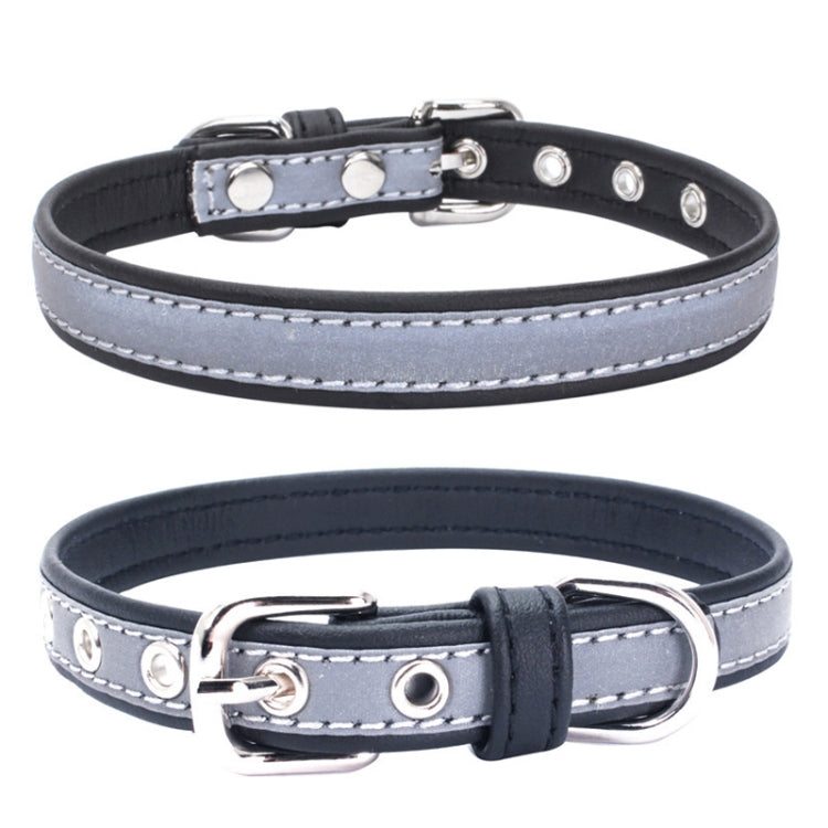CL181K Pet Soft Reflecting Collar, Size: XXL(No Iron Sheet Black)