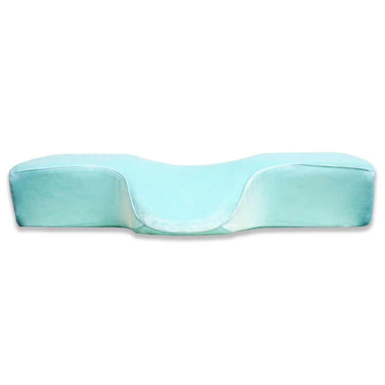 Eyelash Pillow Slow Rebound Memory Foam Pillow, Dimensions: 60x34x12 cm(Light Blue)