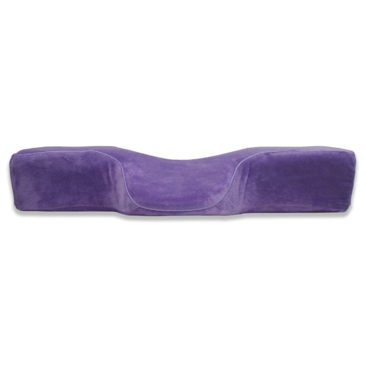 Eyelash Pillow Slow Rebound Memory Foam Pillow, Dimensions: 60x34x12 cm(Purple)