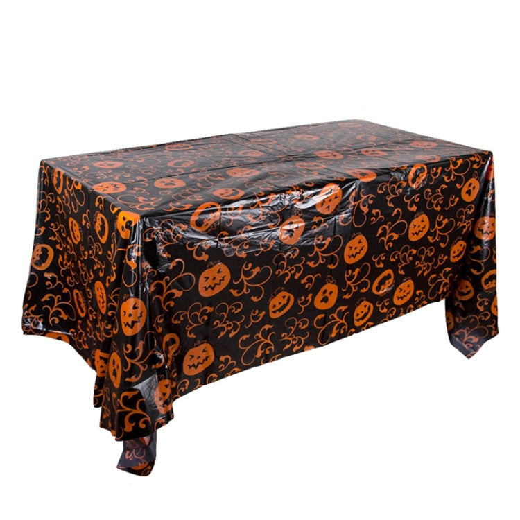 Christmas Halloween Party Event Decoration Tablecloth(Black Pumpkin)