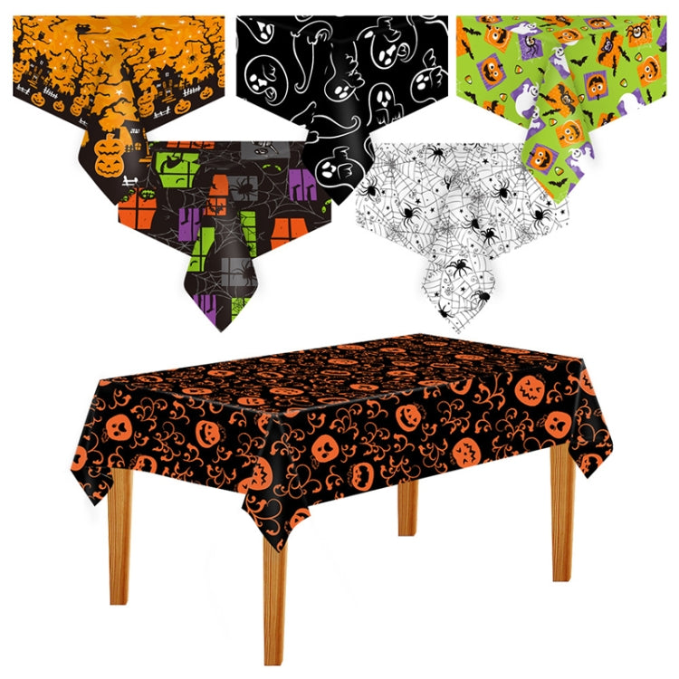 Christmas Halloween Party Event Decoration Tablecloth(Black Ghost)