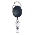 68cm Retractable Pull Badge Reel Zinc Alloy ID Lanyard Name Tag Card Badge Holder(Black)