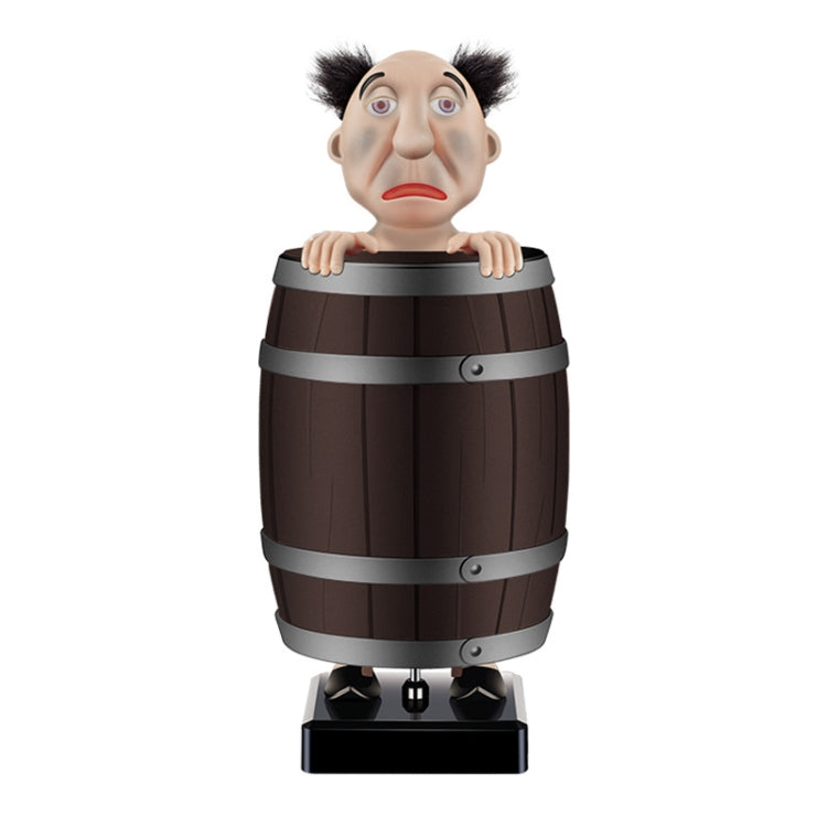 Wooden Barrels Automatic Ejection Cigarette Cases Spoof Toys(Strange Uncle)