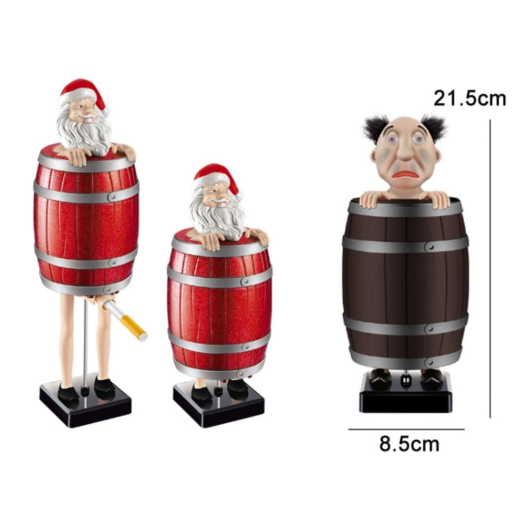 Wooden Barrels Automatic Ejection Cigarette Cases Spoof Toys(Strange Uncle)