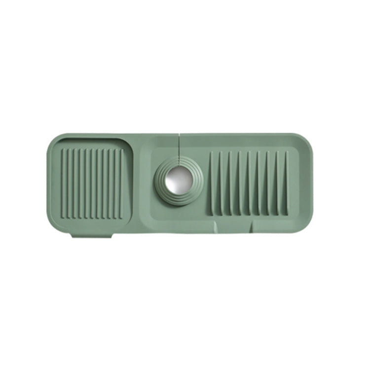 Faucet Silicone Draining Mat Anti-splash Kitchen Sink Non-slip Soap Mat, Size: Large(Ink Green)