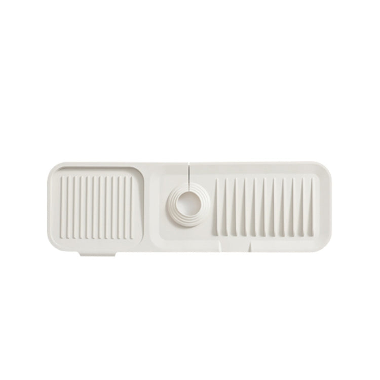 Faucet Silicone Draining Mat Anti-splash Kitchen Sink Non-slip Soap Mat, Size: Extra Large(Beige)