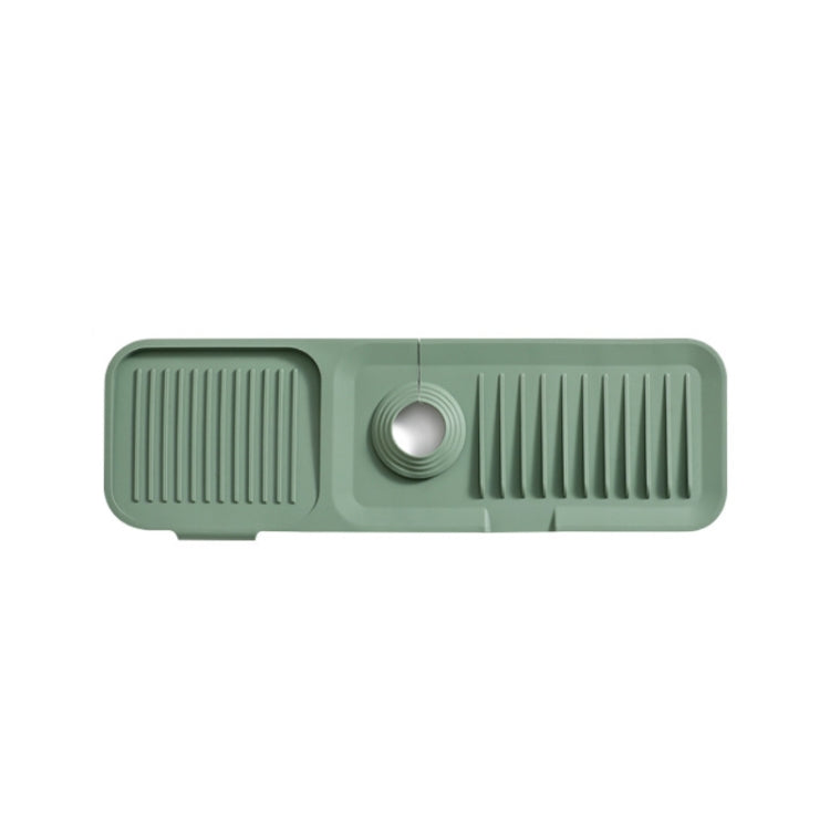 Faucet Silicone Draining Mat Anti-splash Kitchen Sink Non-slip Soap Mat, Size: Extra Large(Ink Green)