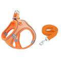 TM050 Pet Chest Strap Vest Type Breathable Reflective Traction Rope S(Vitality Orange)