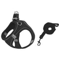 TM050 Pet Chest Strap Vest Type Breathable Reflective Traction Rope M(Black)