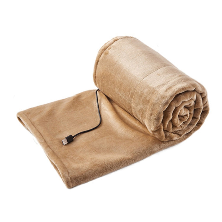 Low Voltage 5V USB Home Portable Small Electric Blanket, Width: 160x80cm(Yellow)