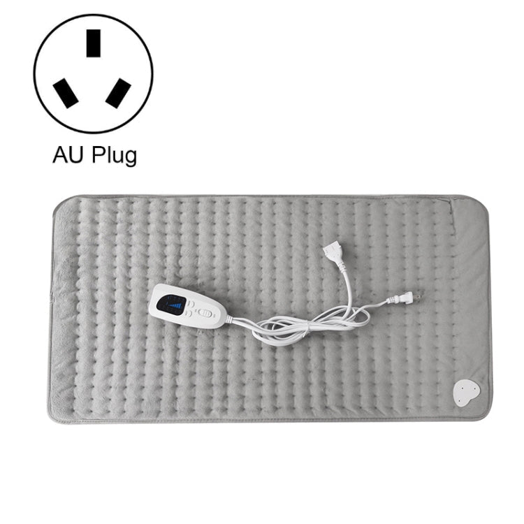 Home Physiotherapy Heating Pad Electric Heating Blanket, Size: 60x30cm, Plug Type: AU Plug(Silver Gray)