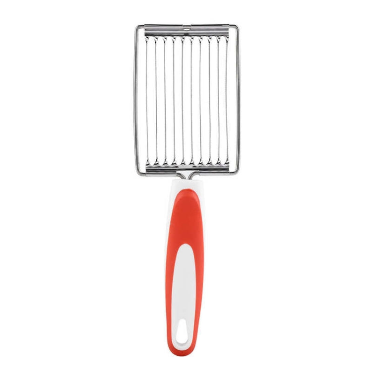 Tomato Luncheon Meat Slicer Non-slip Stainless Steel Fruit Cutter(Orange)