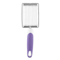 Tomato Luncheon Meat Slicer Non-slip Stainless Steel Fruit Cutter(Purple)