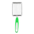 Tomato Luncheon Meat Slicer Non-slip Stainless Steel Fruit Cutter(Green)