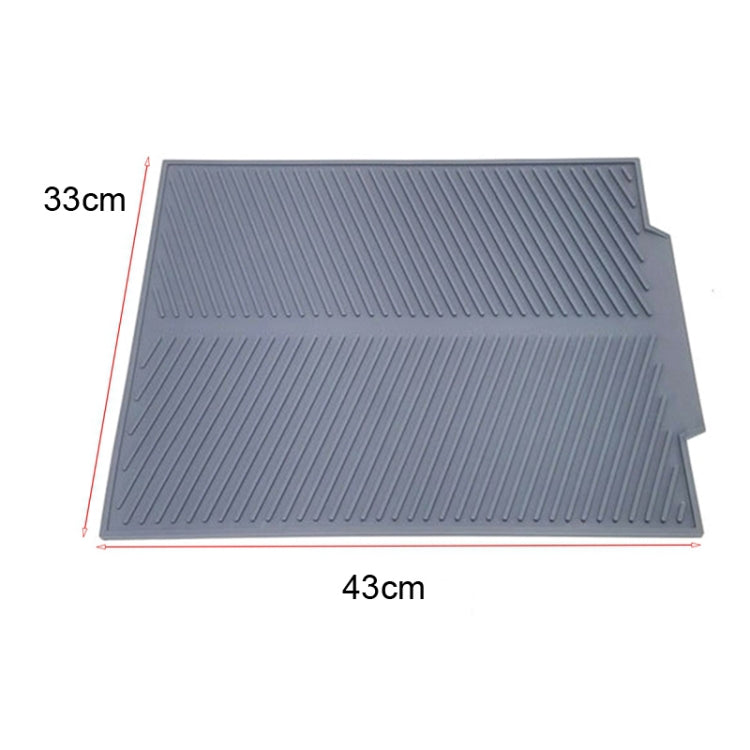 Silicone Drain Pad Kitchen Multifunctional Thermal Insulation Drying Pad(Green)