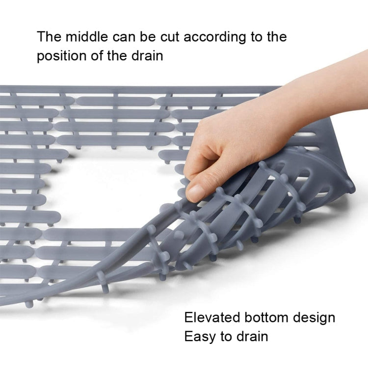 Multi-Functional Silicone Sink Pad Non-Slip Thermal Insulation Drain Pad, Color: Yellow