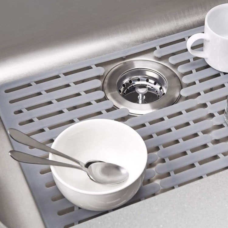 Multi-Functional Silicone Sink Pad Non-Slip Thermal Insulation Drain Pad, Color: Yellow