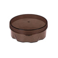 2 PCS Magnetic Suction Round Wall-mounted Seasoning Jar(Transparent Coffee)