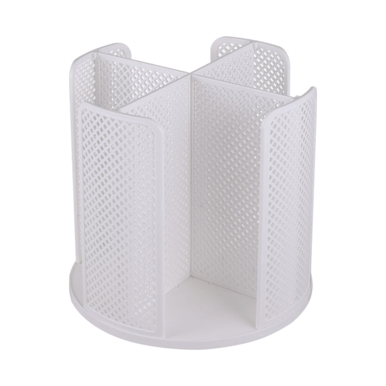 Desktop Rotary Grid Disposable Paper Cup Storage Rack(White)