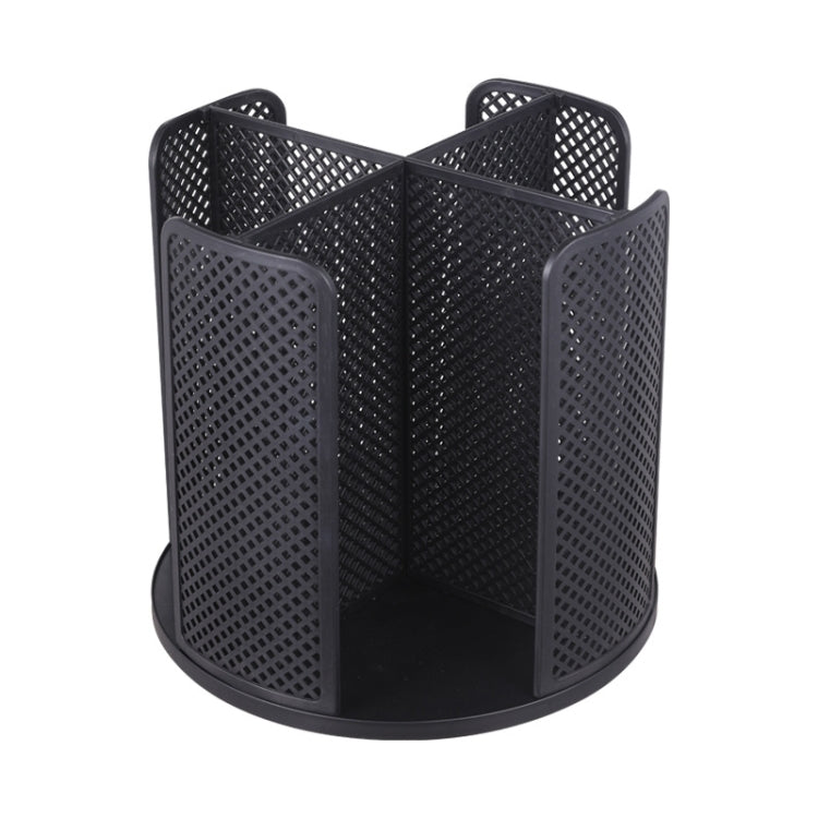 Desktop Rotary Grid Disposable Paper Cup Storage Rack(Black)