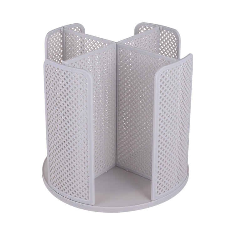 Desktop Rotary Grid Disposable Paper Cup Storage Rack(Gray)