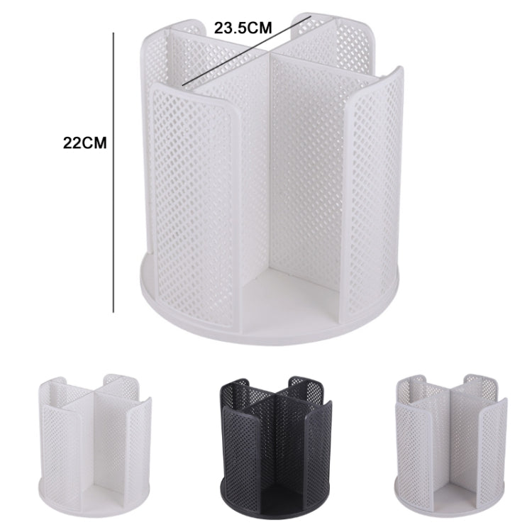 Desktop Rotary Grid Disposable Paper Cup Storage Rack(Gray)