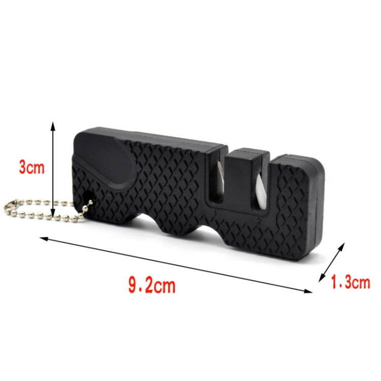 4 PCS Outdoor Knife Sharpener Speeder Mini Knife Sharpener(Black)