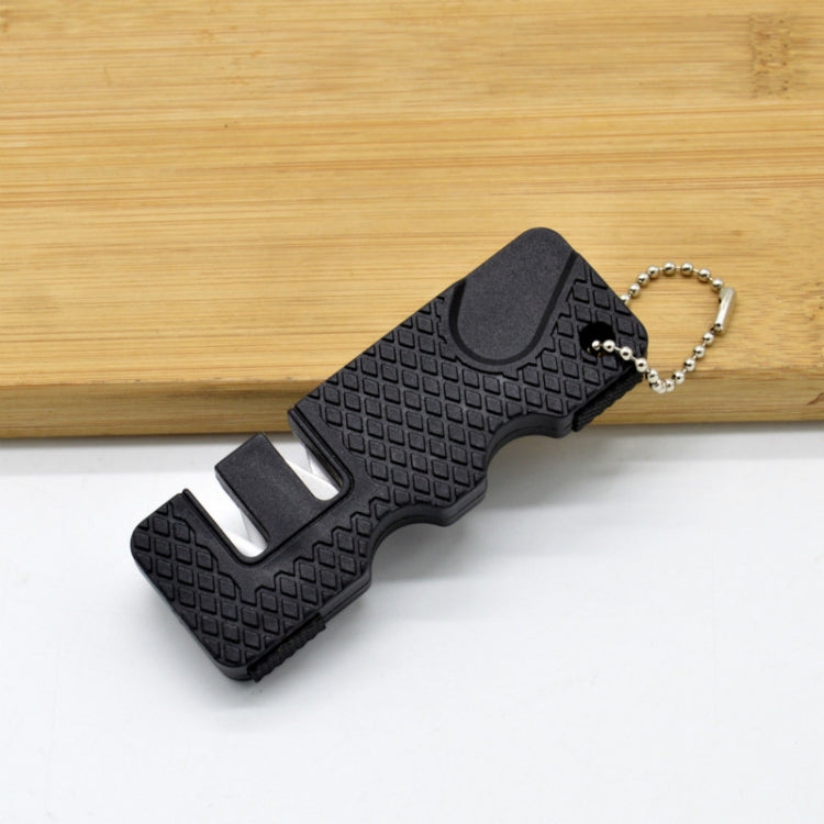 4 PCS Outdoor Knife Sharpener Speeder Mini Knife Sharpener(Black)