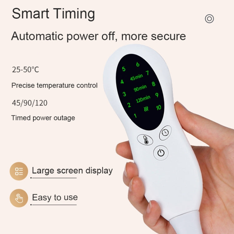 FY-1224 30x60cm Multifunctional Intelligent Temperature Control Timing Electric Blanket, Color: Peacock Blue(UK Plug)