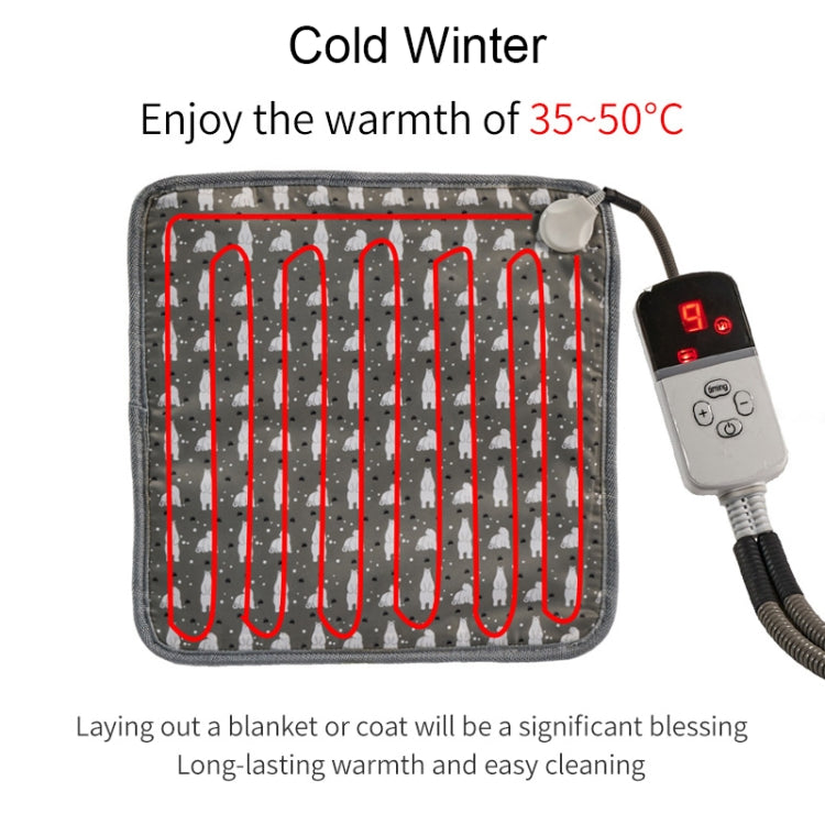 CW45 45x45cm Multi-level Temperature Regulating Timing Pet Heating Pad, Spec: EU Plug