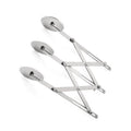 Stainless Steel Retractable Multipurpose Pizza Knife, Style: 3 Wheeles