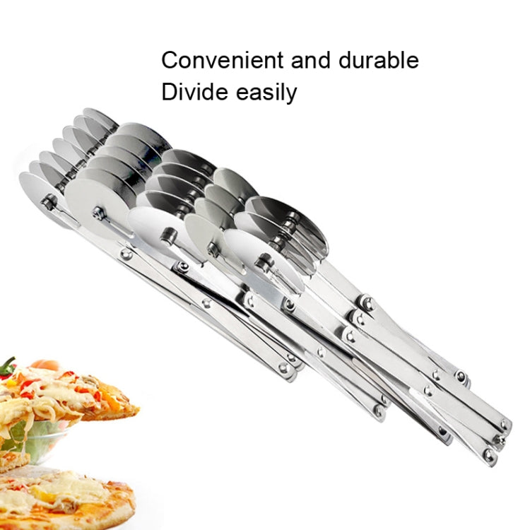 Stainless Steel Retractable Multipurpose Pizza Knife, Style: 5 Wheels