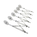 Stainless Steel Retractable Multipurpose Pizza Knife, Style: 6 Wheels