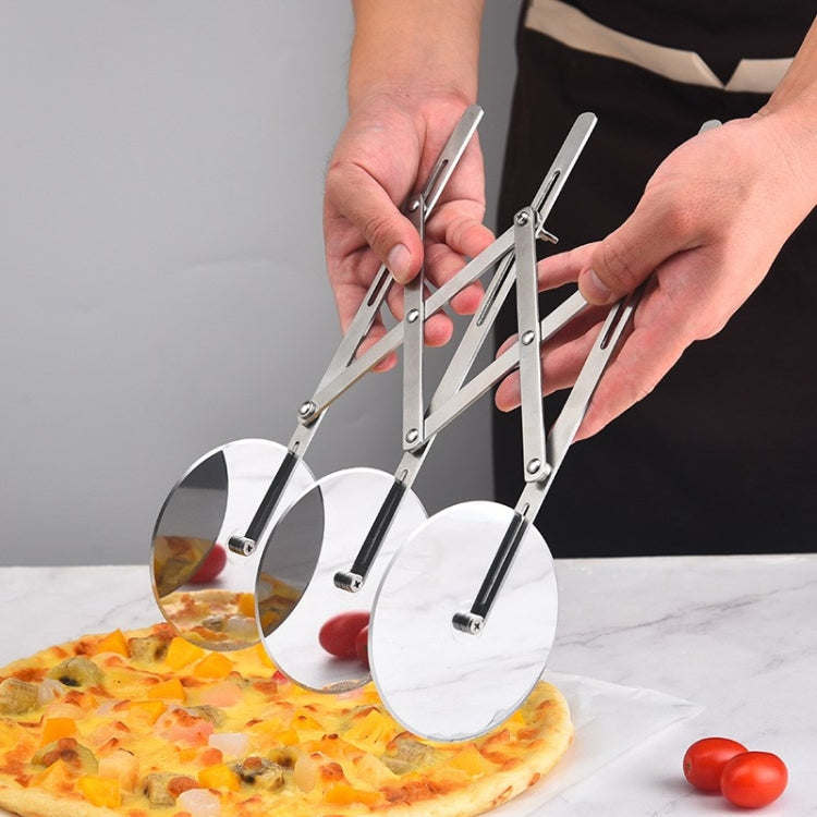 Stainless Steel Retractable Multipurpose Pizza Knife, Style: 7 Wheels