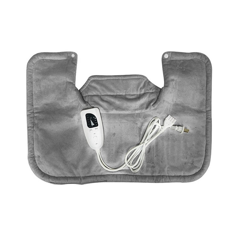 Electric Heated Thermal Shawl On The Back And The Neck EU Plug(Dark Gray)