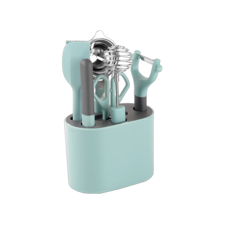8 PCS / Set Stainless Steel Peeler Kitchen Gadgets Set With Storage Holder