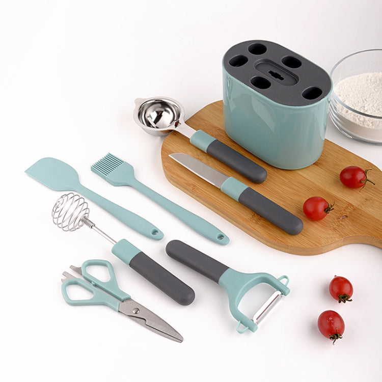 8 PCS / Set Stainless Steel Peeler Kitchen Gadgets Set With Storage Holder