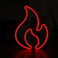 NHD-HY-01 USB Neon LED Flame Shape Party Decorative Lights(Red)