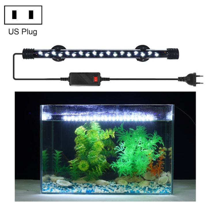 Q30W White Light 90-260V Aquarium Diving Light LED Fish Tank Light(US Plug)