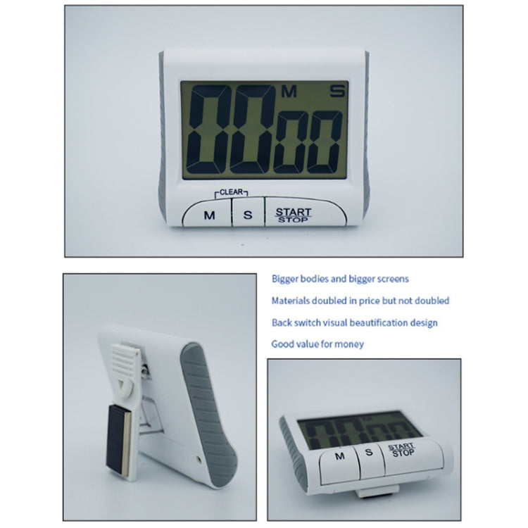 Kitchen Reminder Learning Positive Timer With Switch, Color: Black